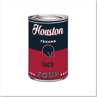 Houston Texans Soup Can Posters and Art